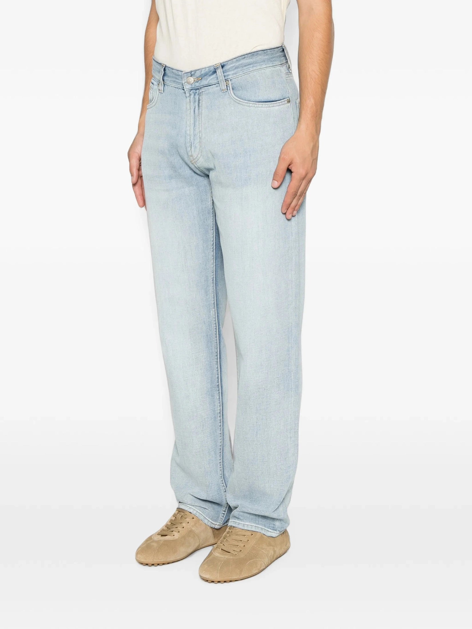 Emporio Armani logo-plaque straight jeans