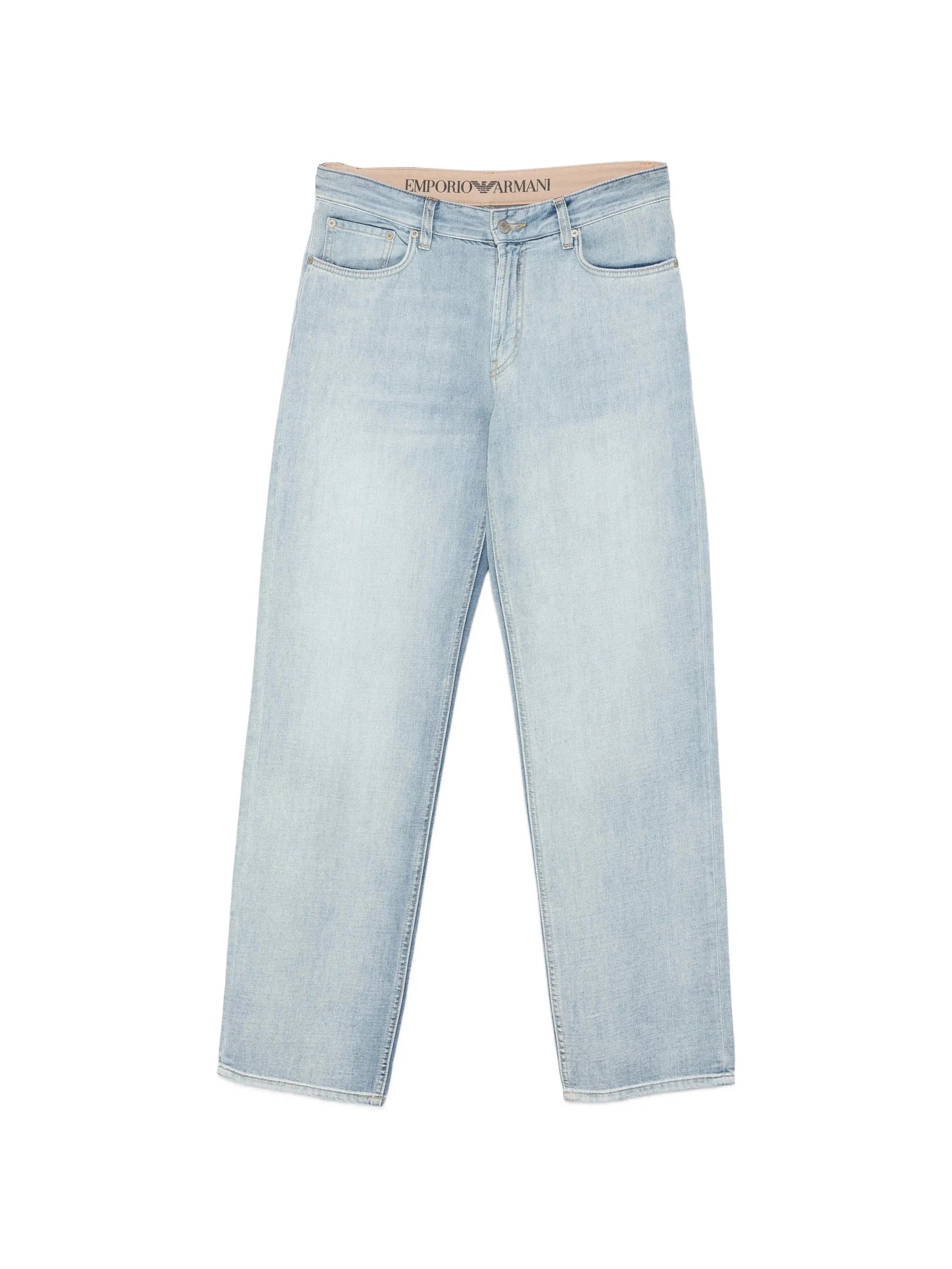 Emporio Armani logo-plaque straight jeans