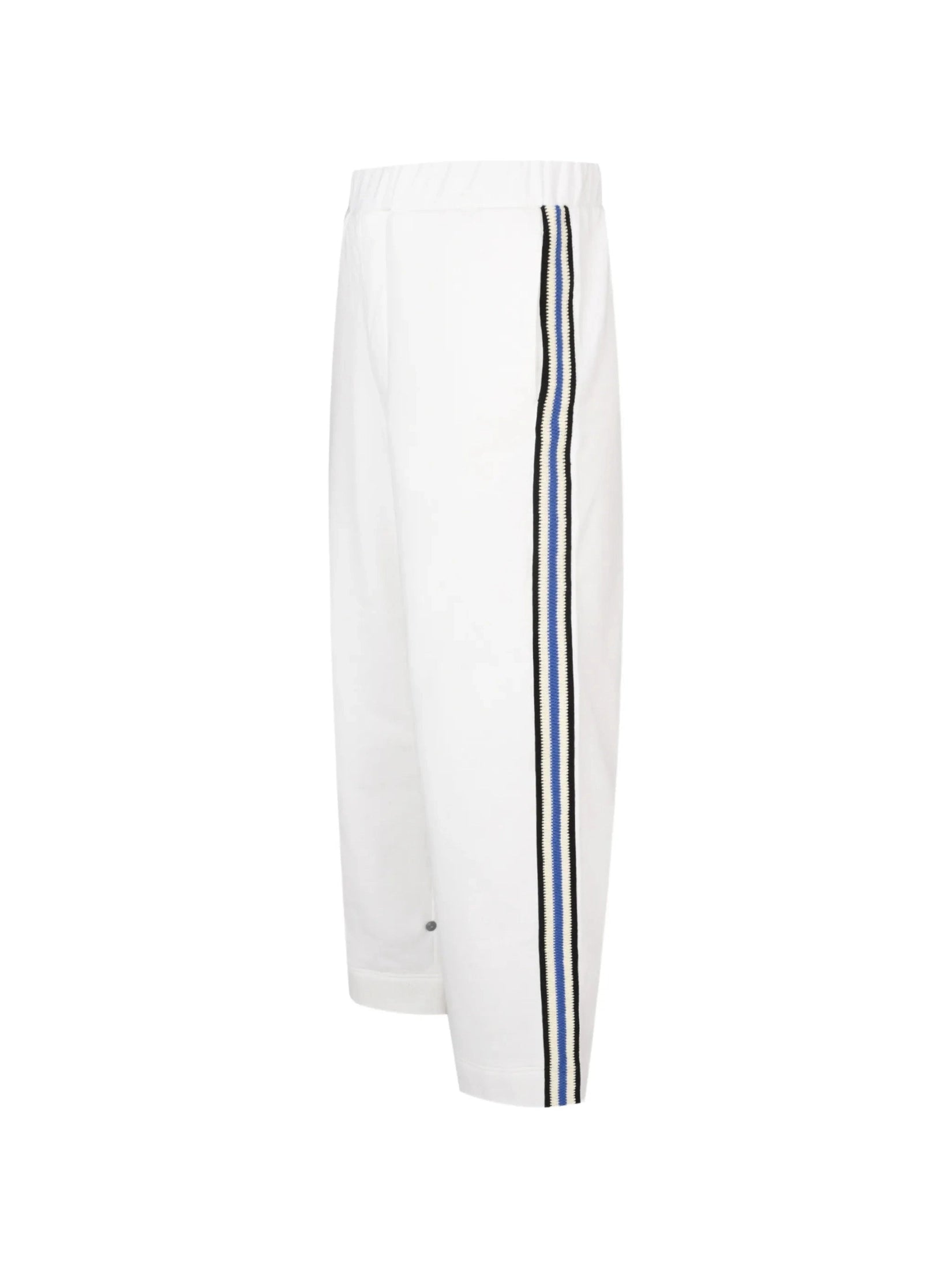 Crochet stripe jersey trouser