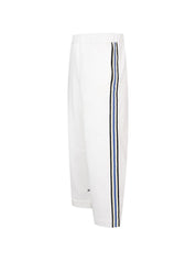 Crochet stripe jersey trouser