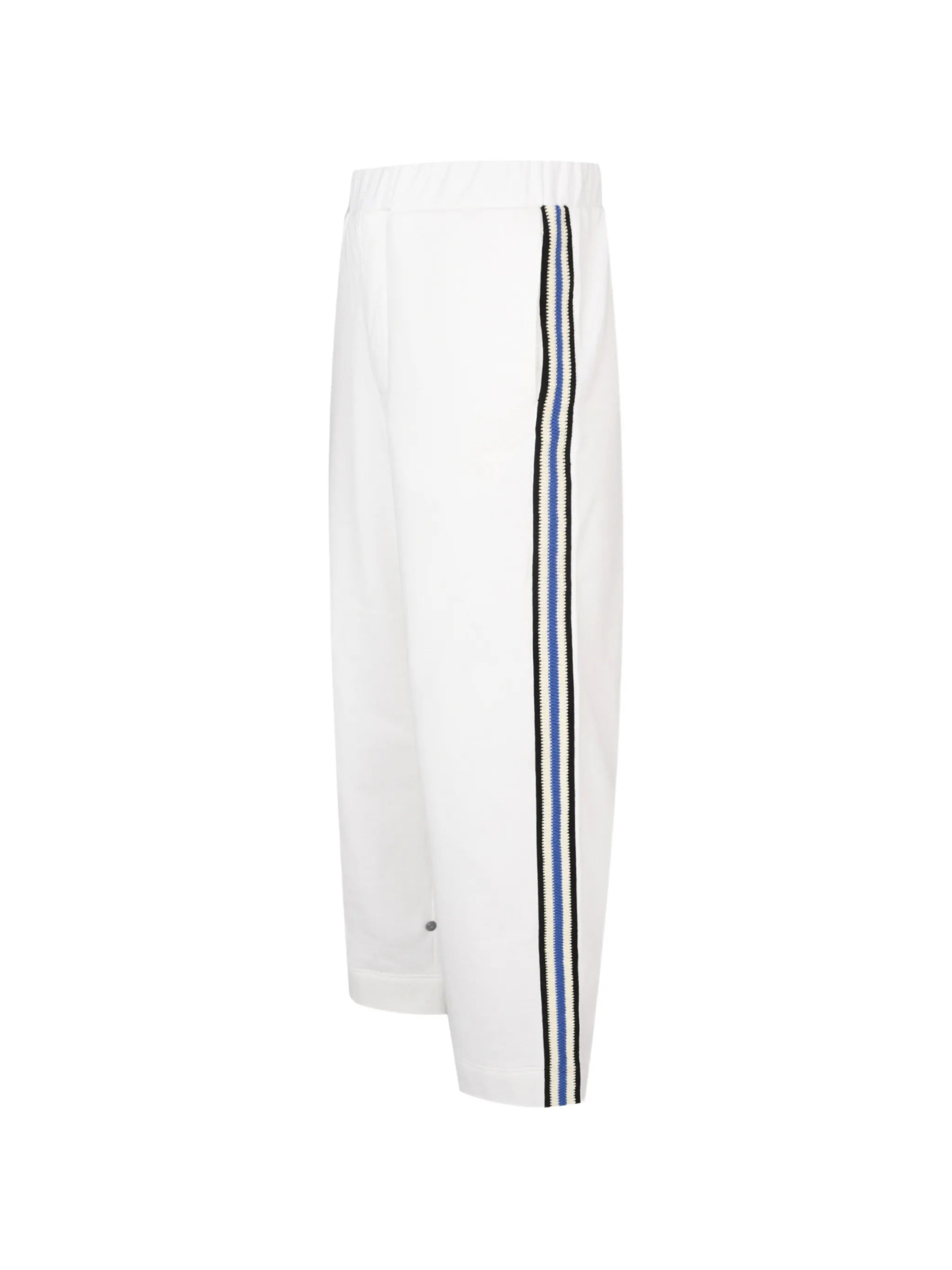 Crochet stripe jersey trouser