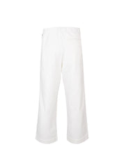 Crochet stripe jersey trouser