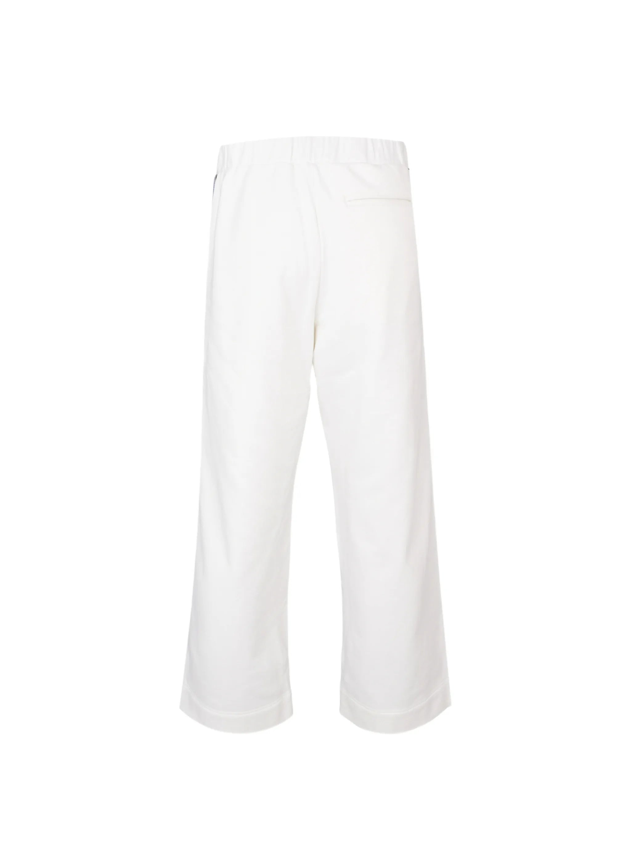 Crochet stripe jersey trouser