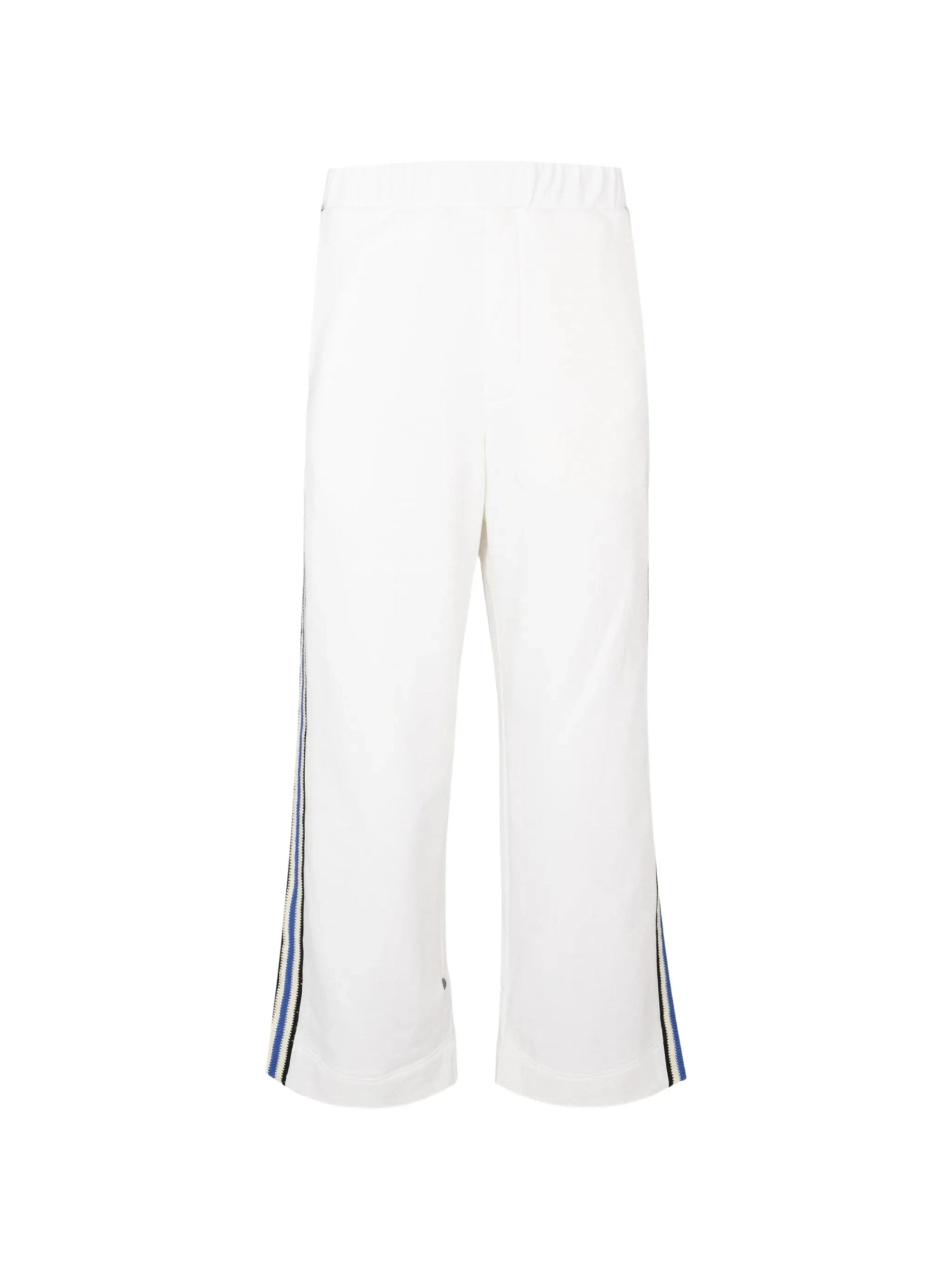 Crochet stripe jersey trouser