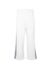 Crochet stripe jersey trouser