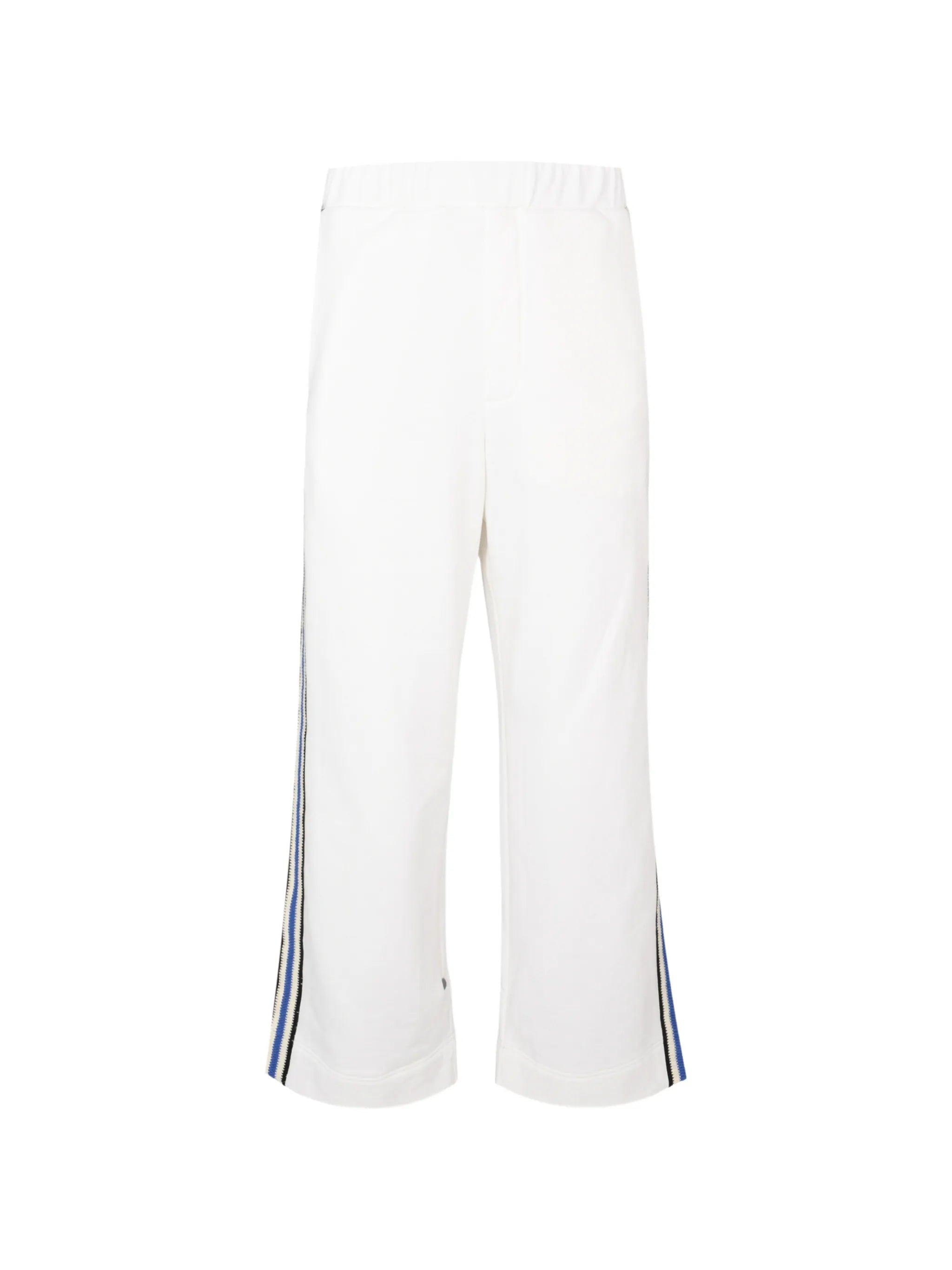 Crochet stripe jersey trouser