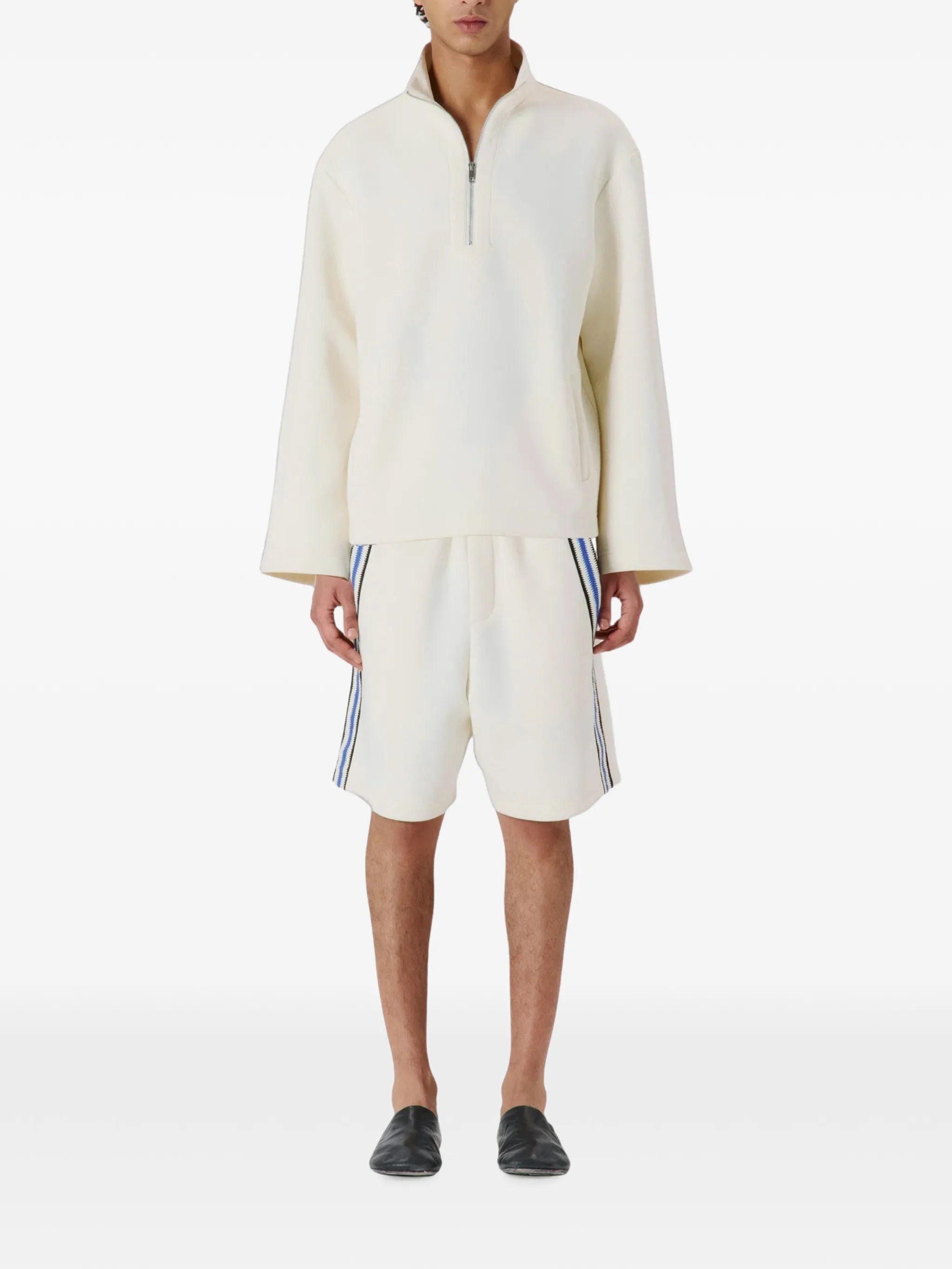 Jersey quarter zip