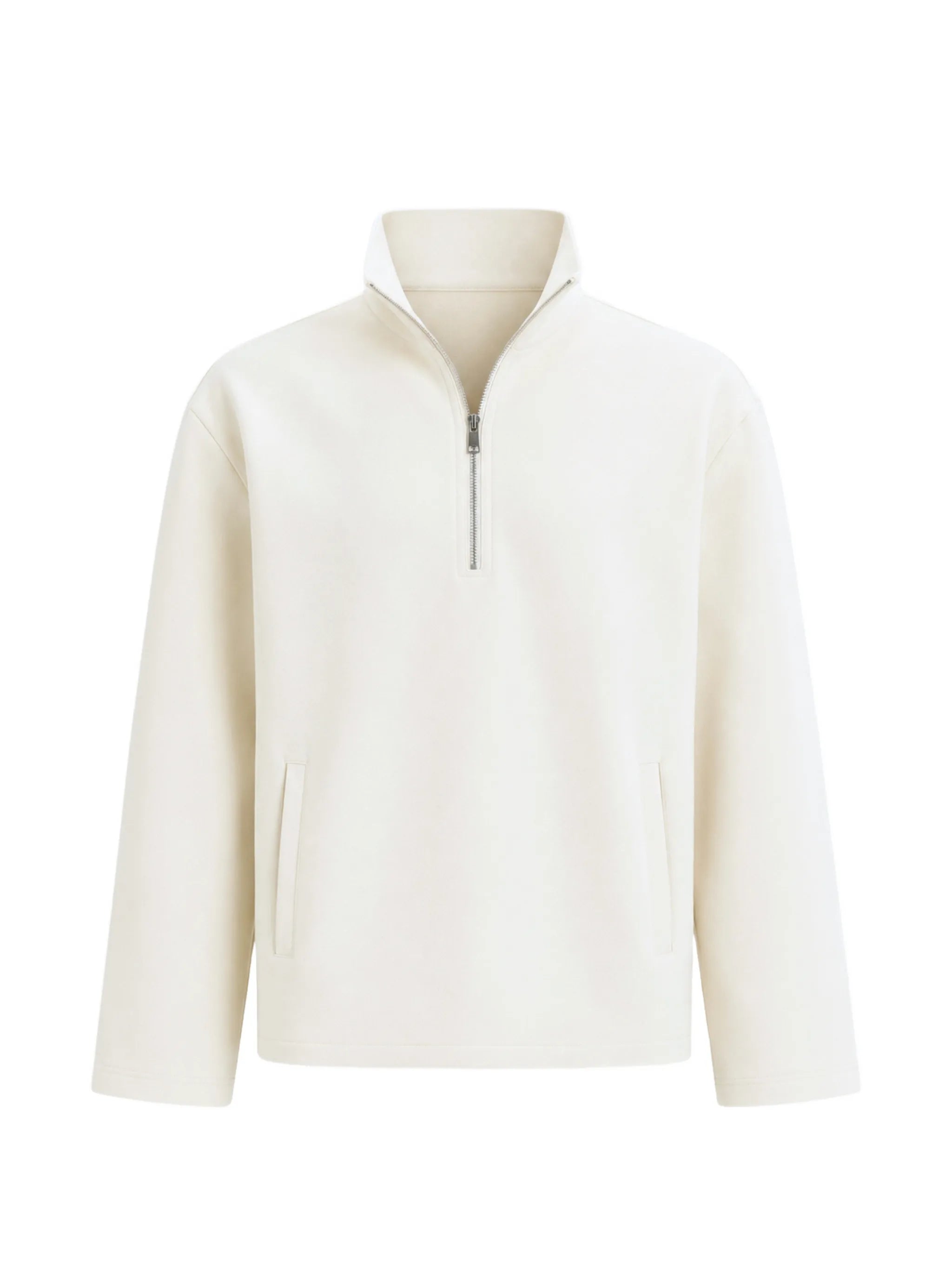 Jersey quarter zip