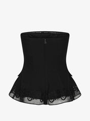 Peplum bustier top