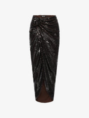 Sequins knot skirt