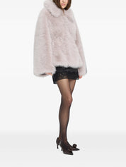 Faux fur flared jacket
