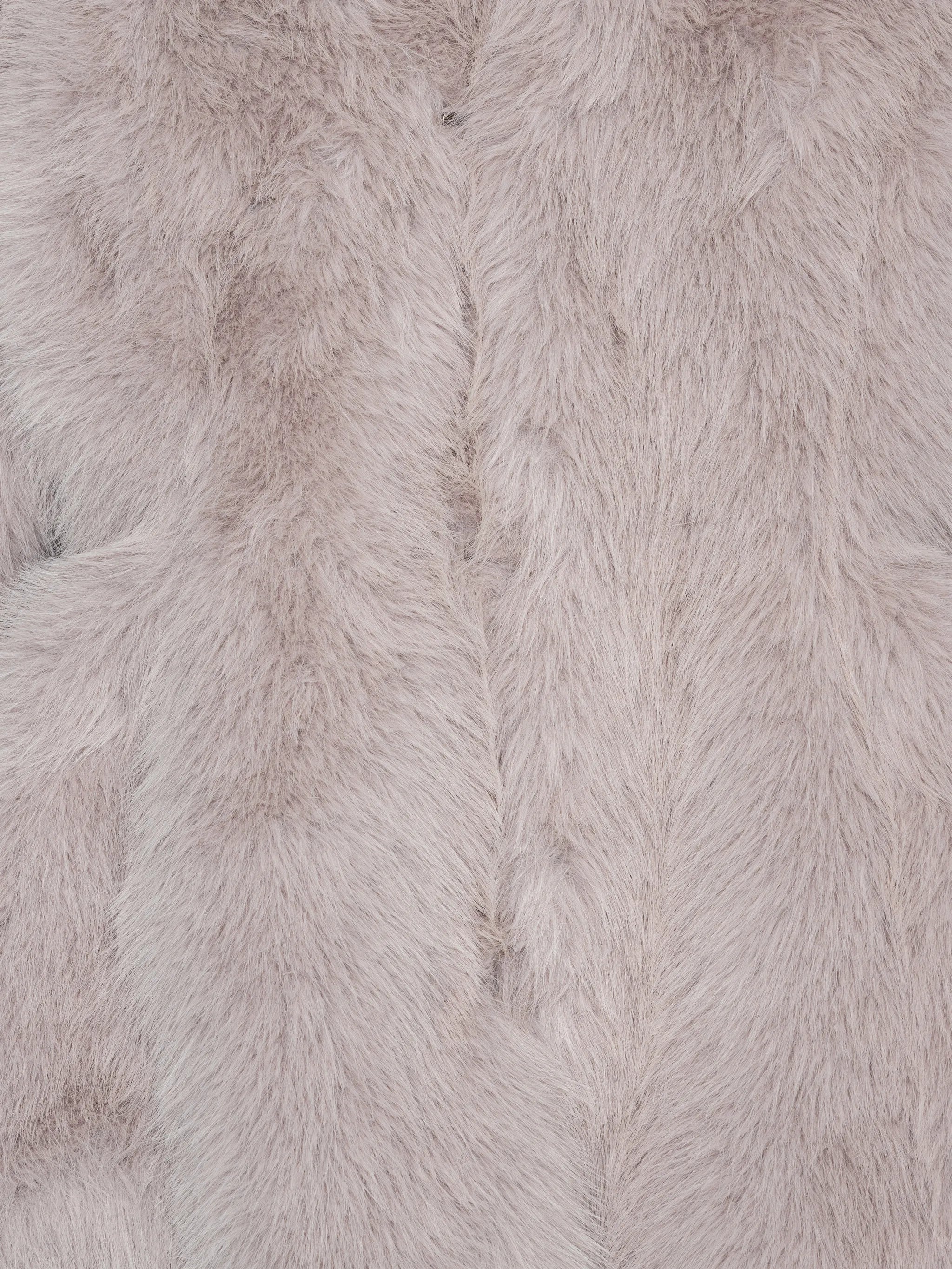 Faux fur flared jacket