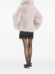 Faux fur flared jacket