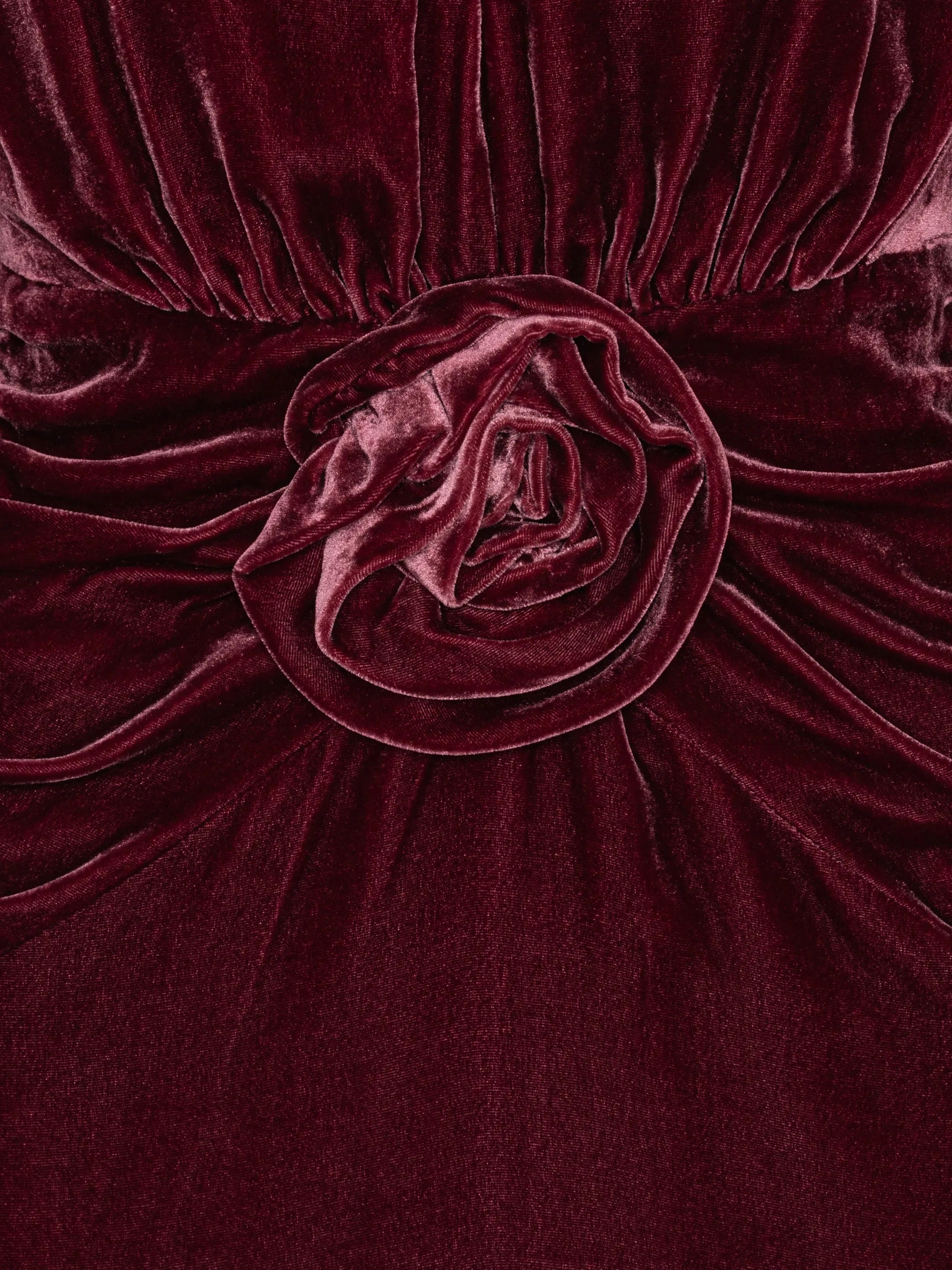 Silk velvet mini dress
