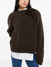 Knit flower jumper