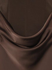 Capsleeve draped maxi