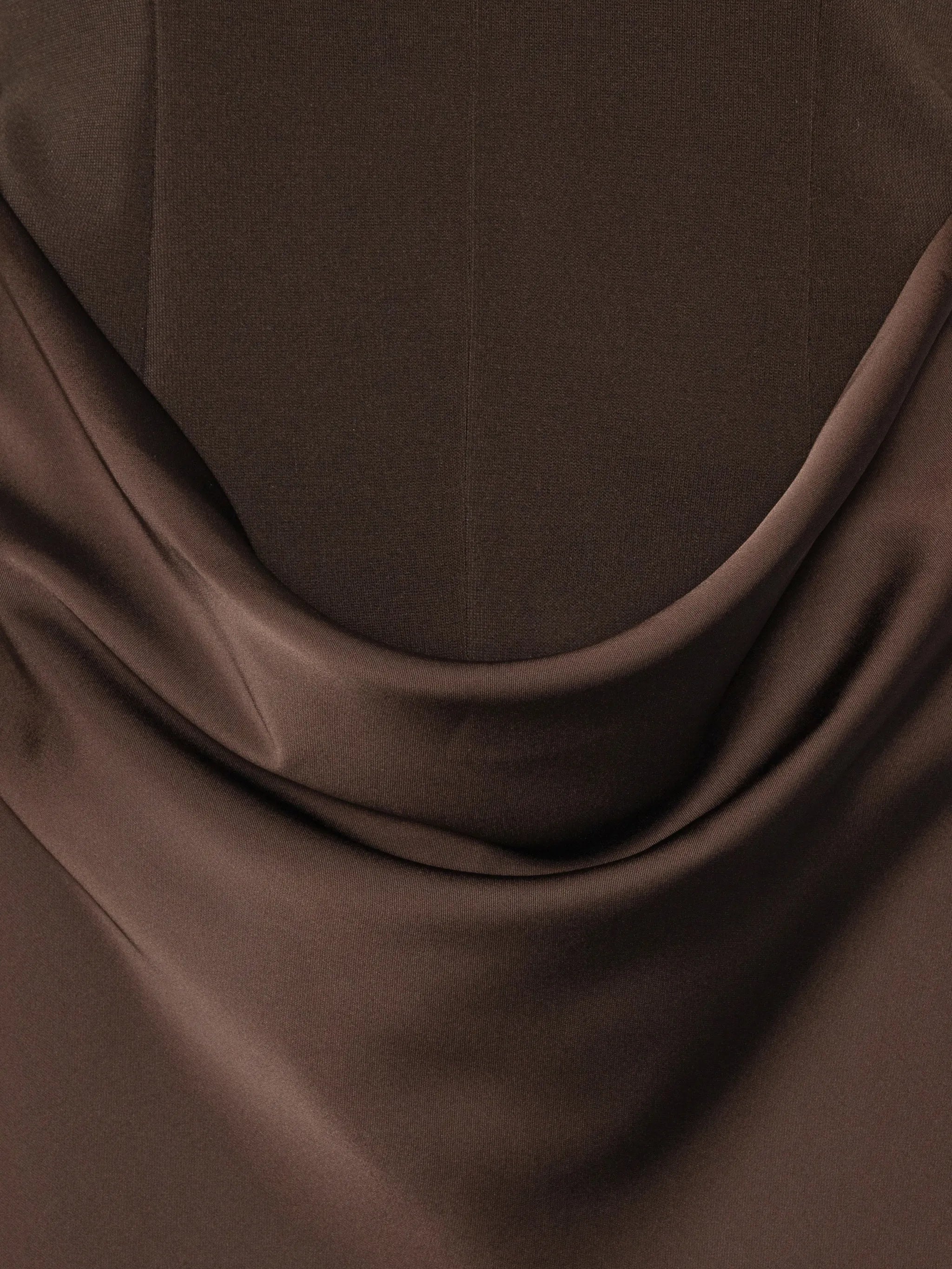 Capsleeve draped maxi