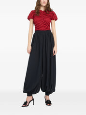 Balloon pleated pants