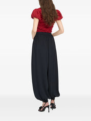 Balloon pleated pants