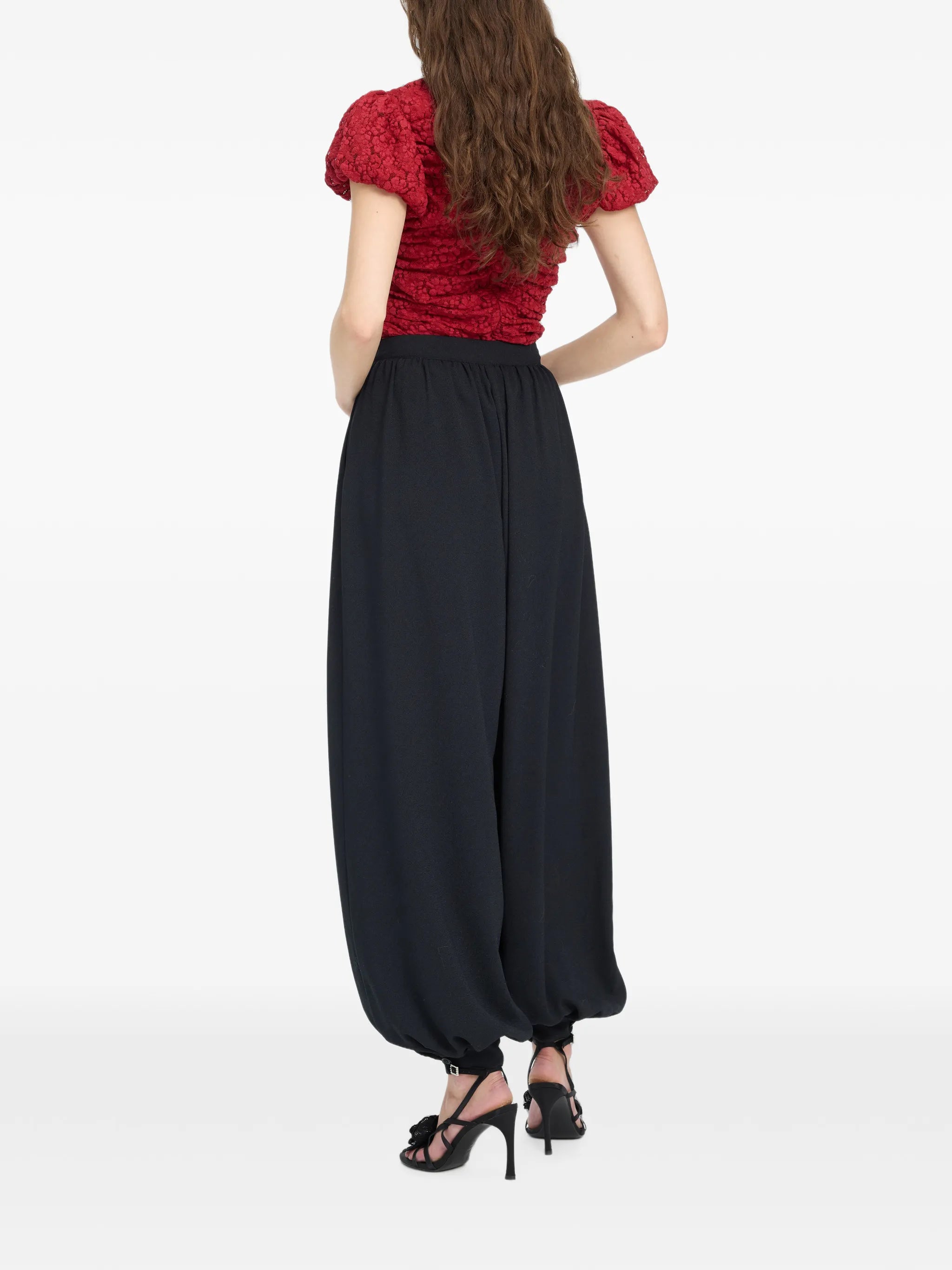 Balloon pleated pants