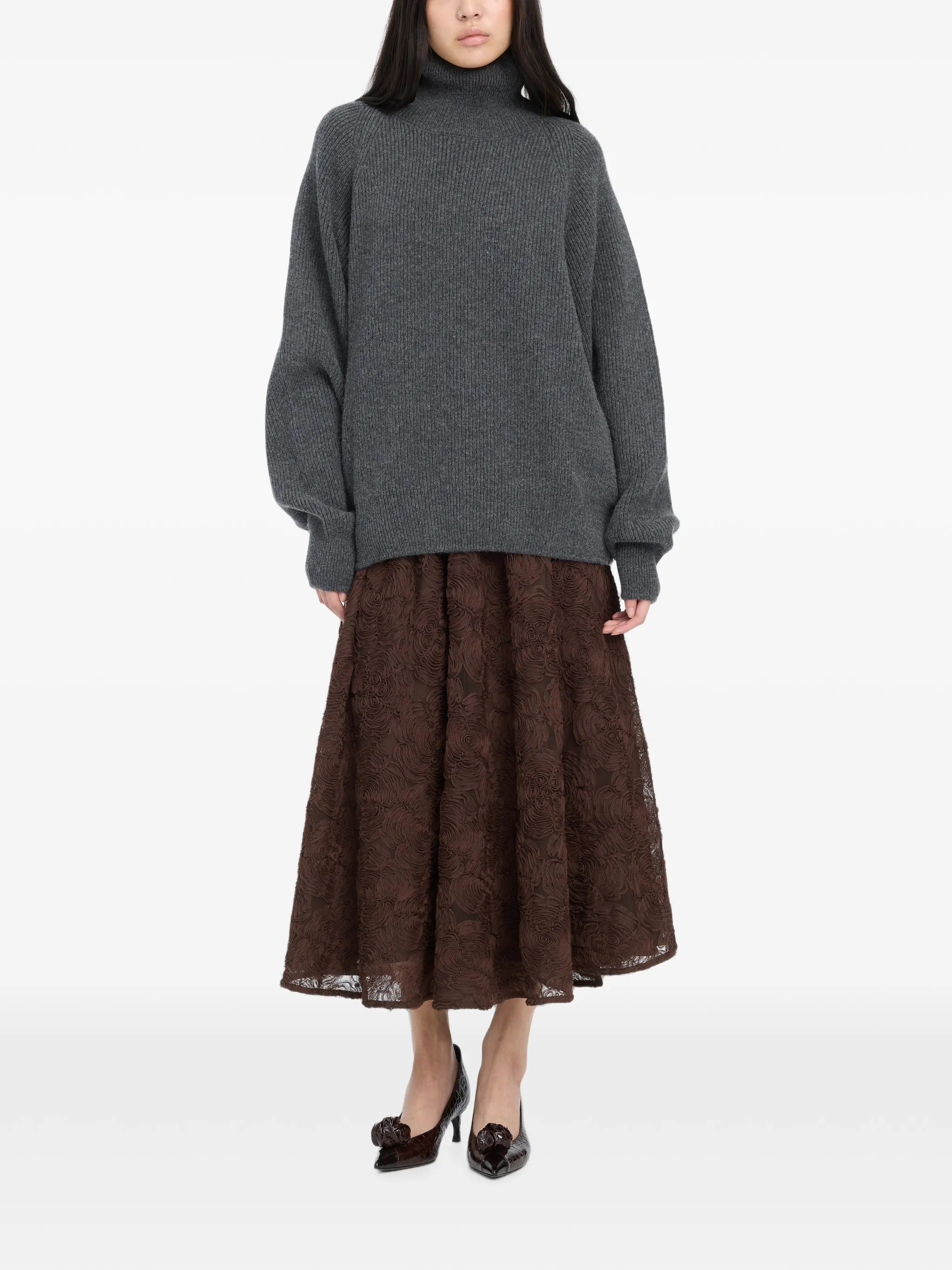 Flower mesh sun skirt