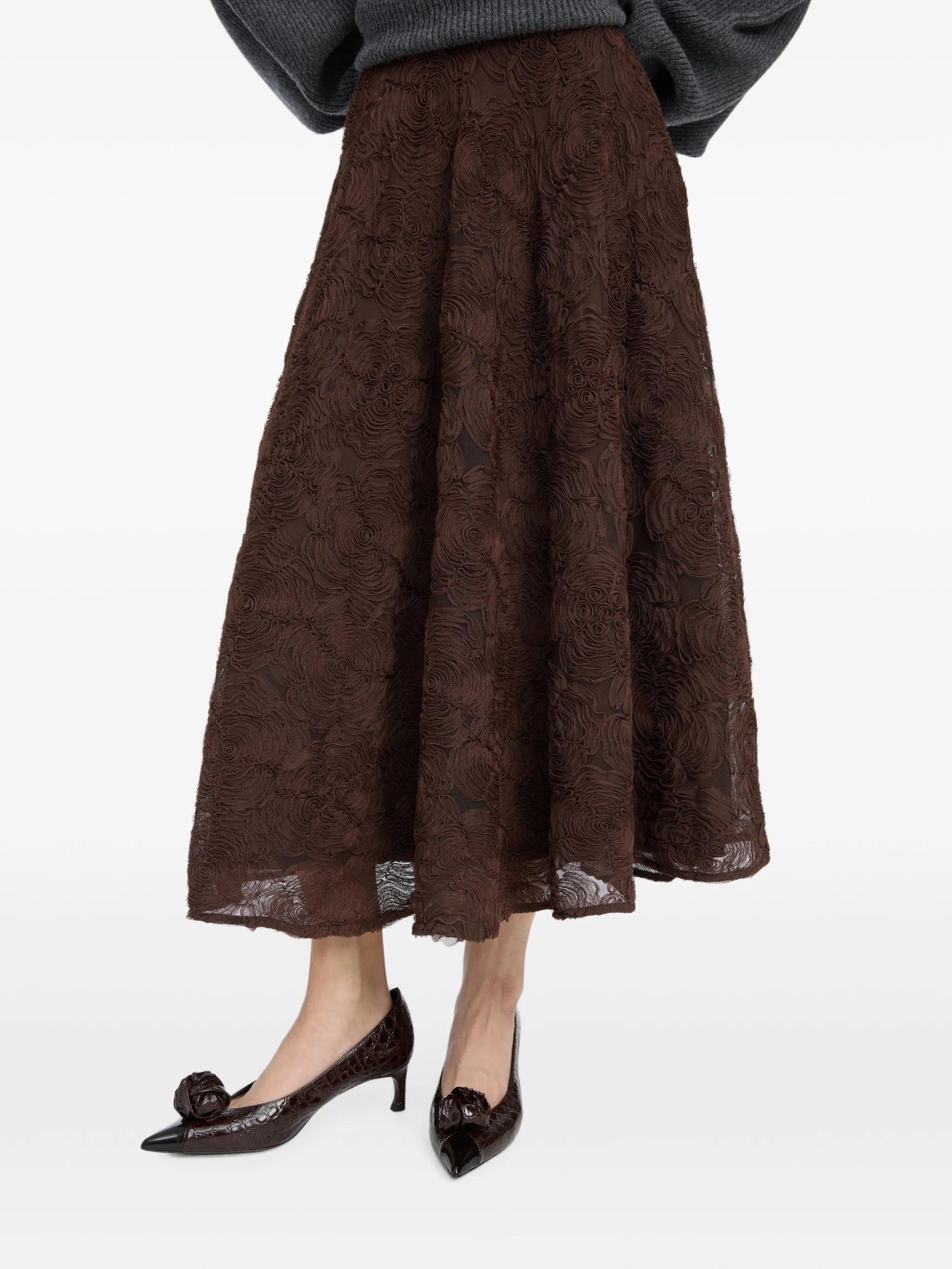 Flower mesh sun skirt
