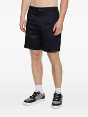 Bermuda shorts in Tencel jacquard