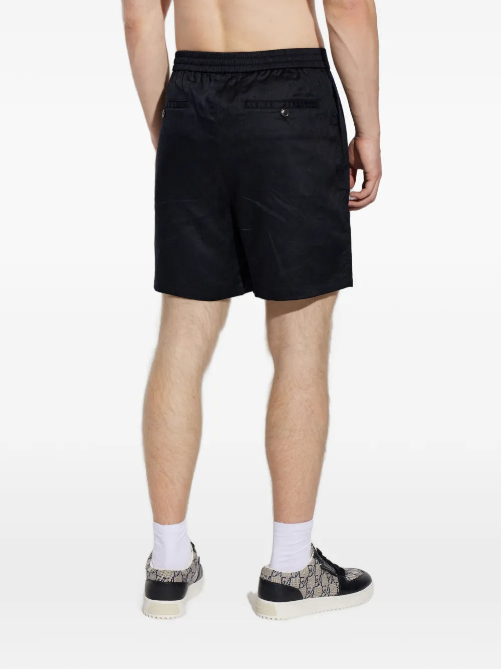 Bermuda shorts in Tencel jacquard