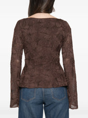 Flower mesh top