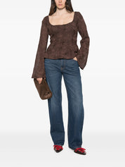 Flower mesh top