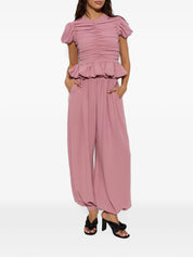 Balloon pleated pants