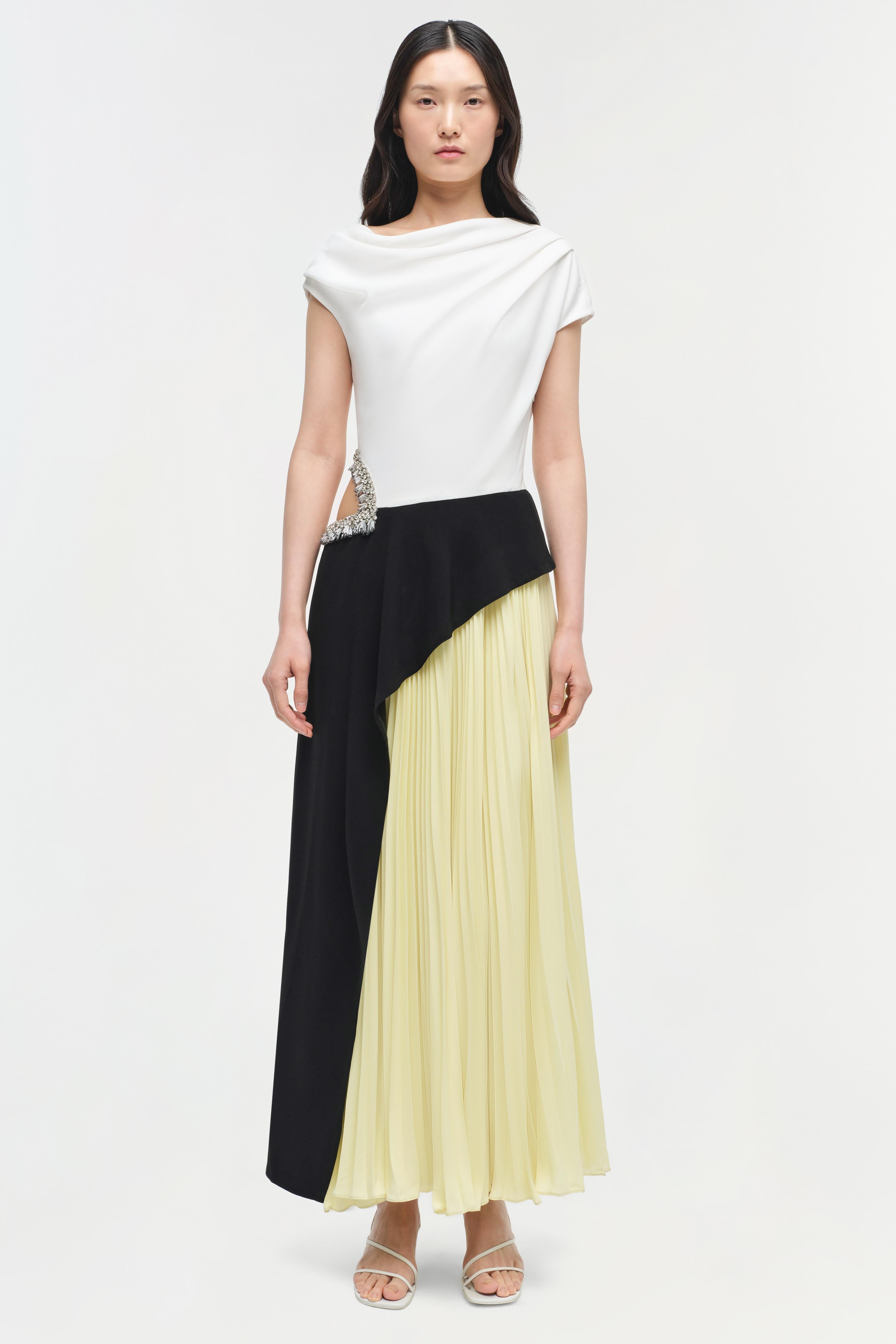 ANDROMEDA EMBELLISHED MIDI DRESS