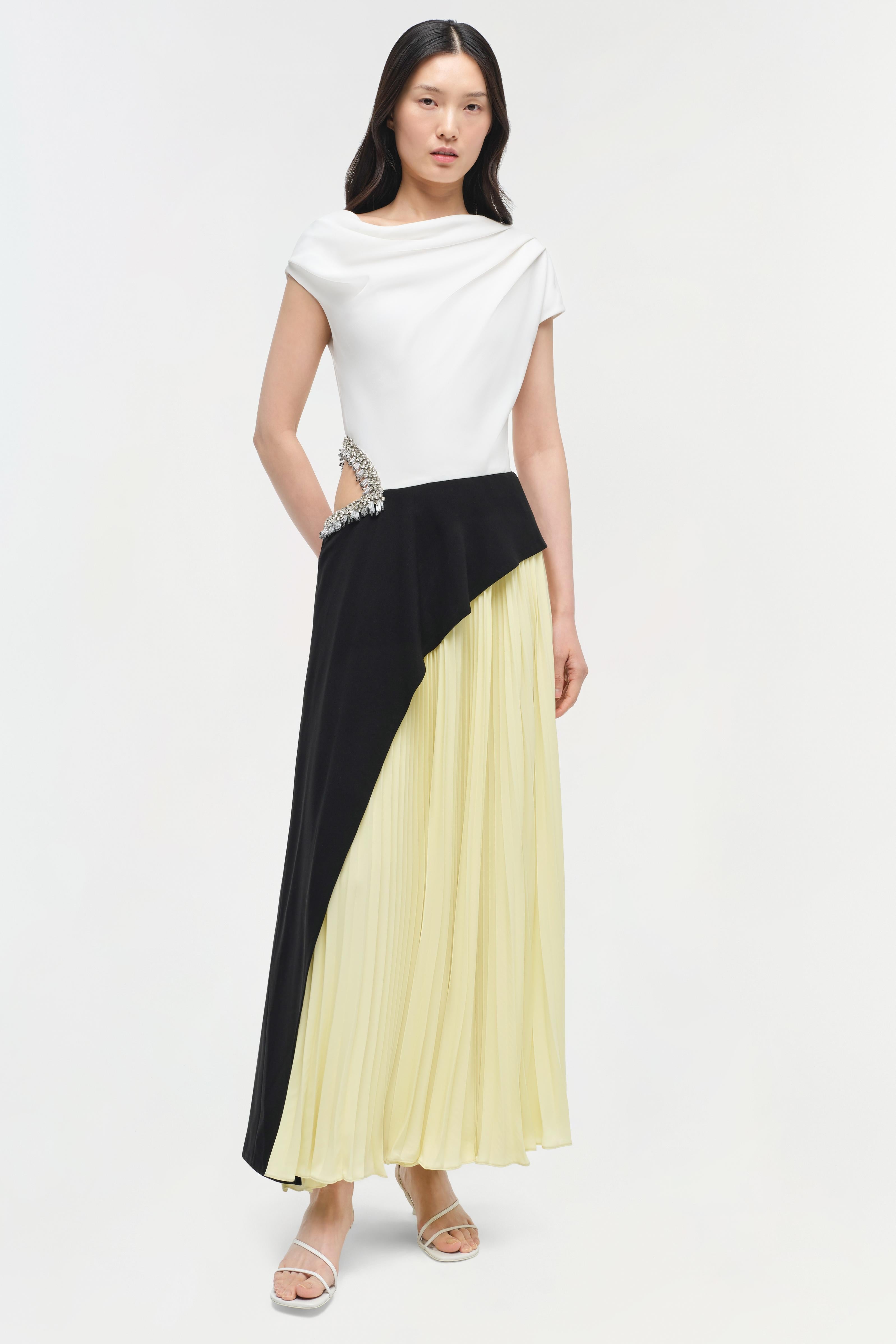 ANDROMEDA EMBELLISHED MIDI DRESS