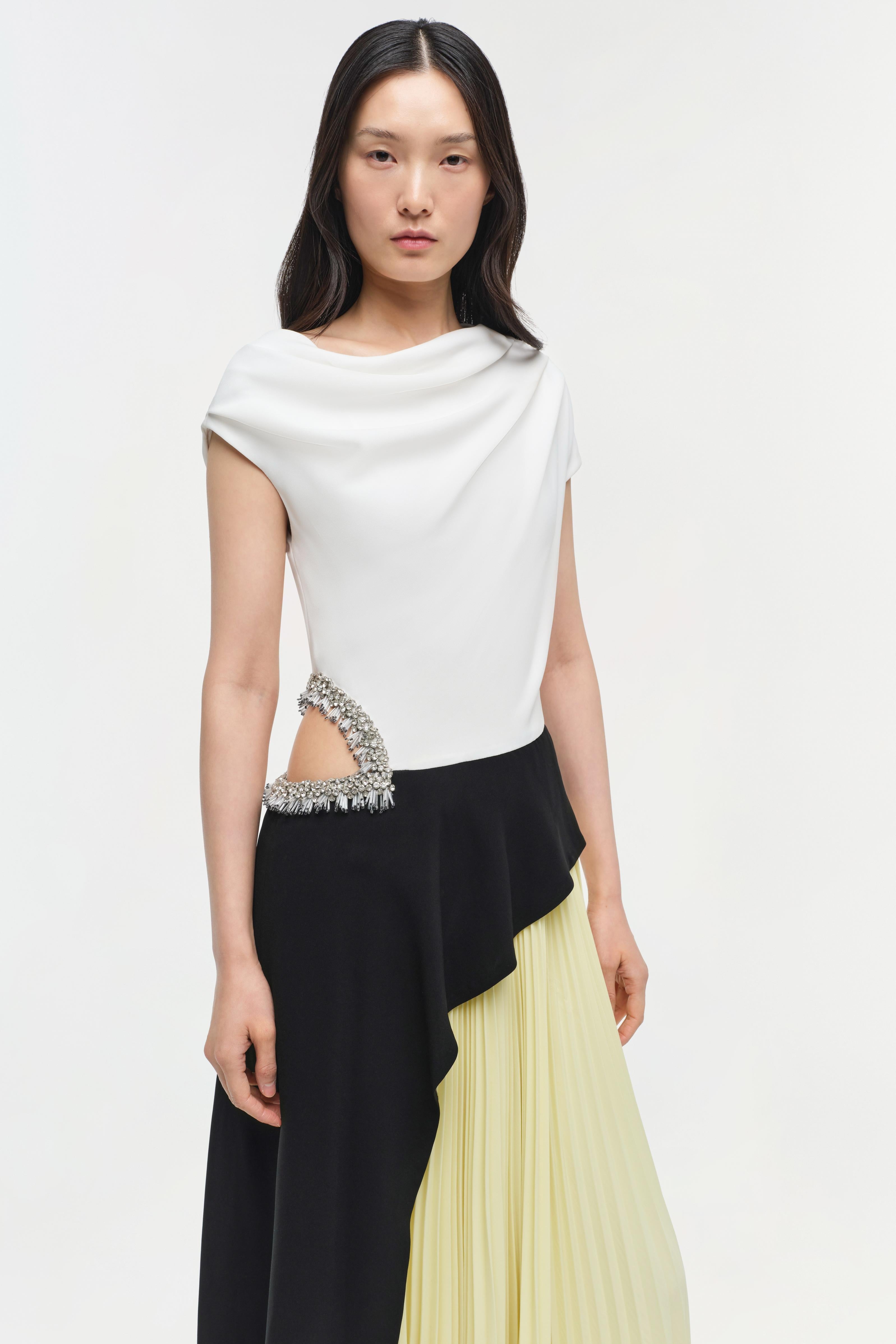 ANDROMEDA EMBELLISHED MIDI DRESS