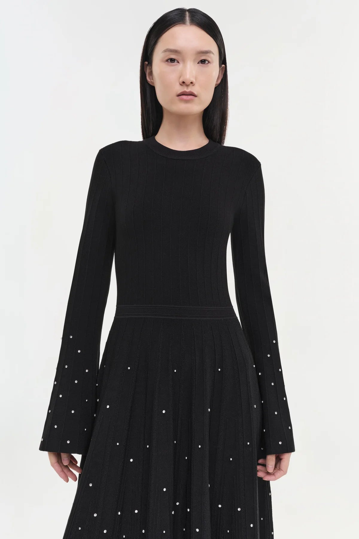 PRUITT MIDI DRESS WITH EMBELLISHMENT