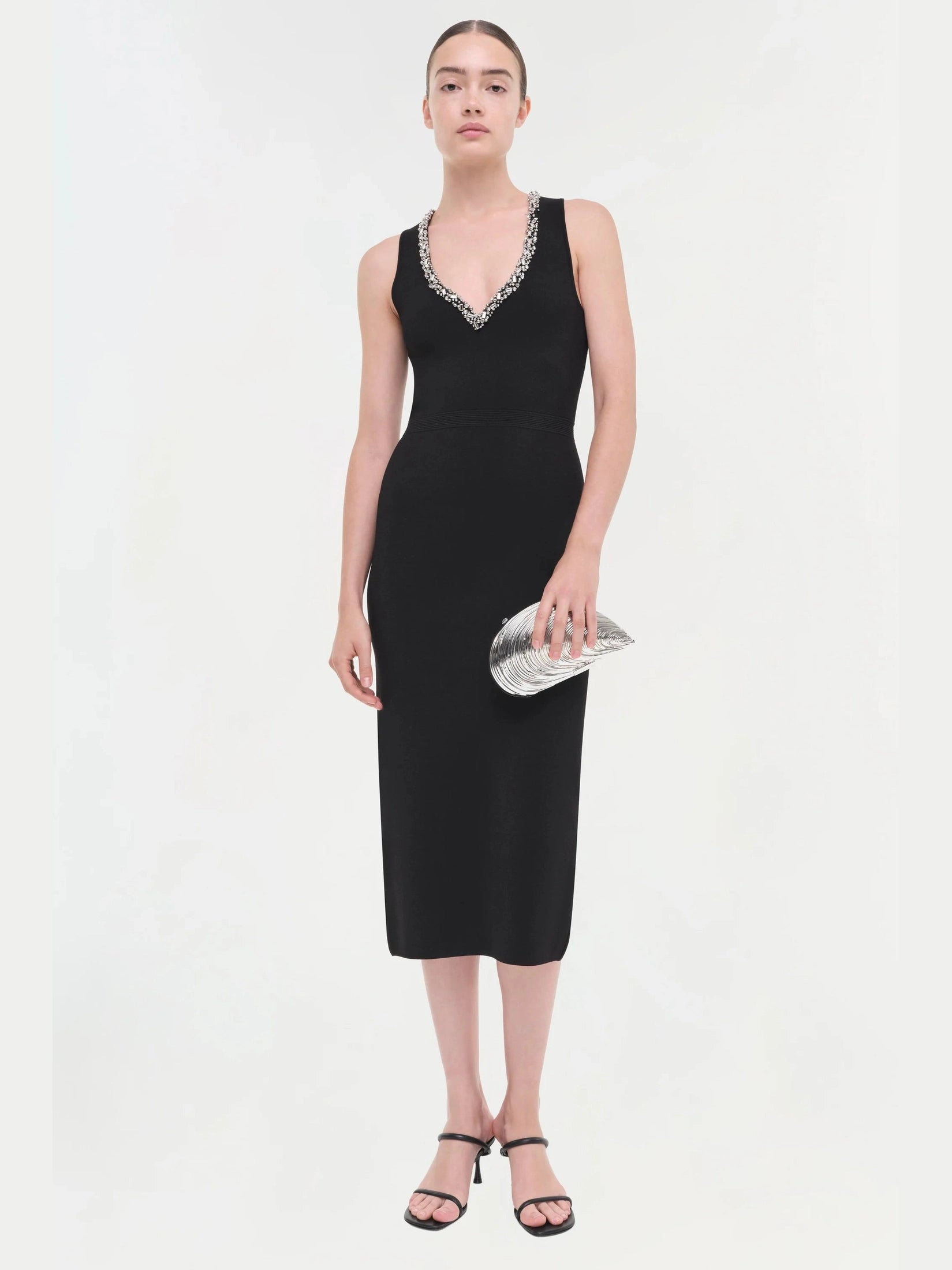 Odetta l/s midi dress