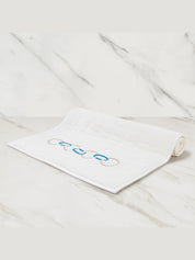 Links embroidery bath mat