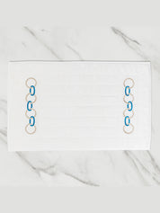Links embroidery bath mat