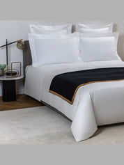 Cashmere suede throw plaide
