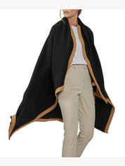 Cashmere suede throw plaide
