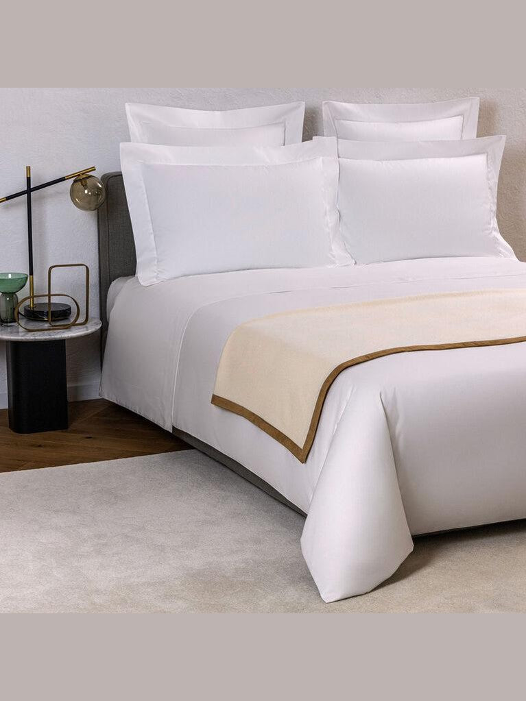 Cashmere suede throw plaide