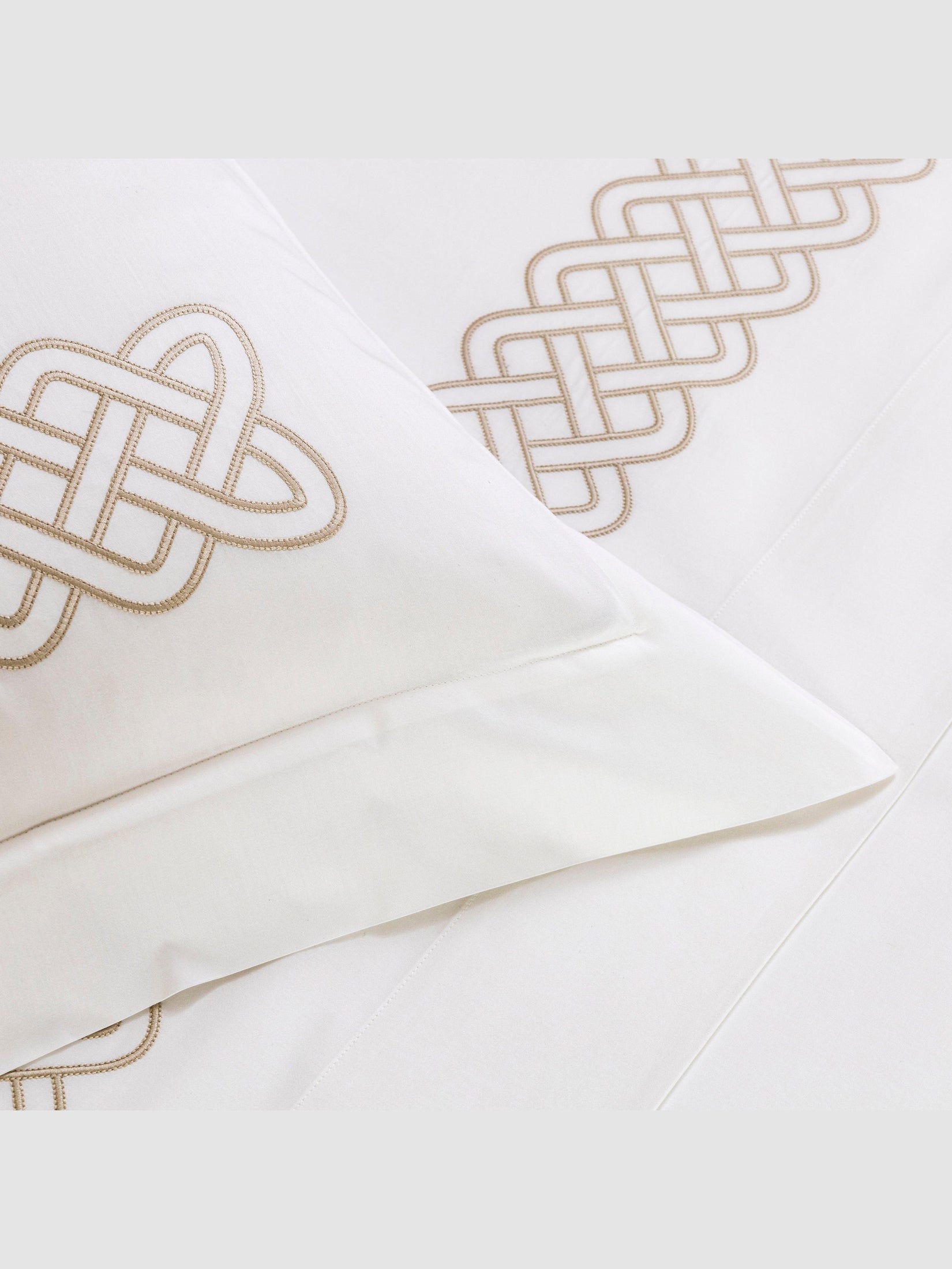 Intreccio embroidery sham