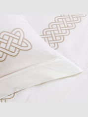 Intreccio embroidery sham