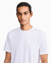 Short-sleeve cotton interlock T-shirt with logo