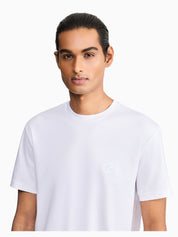 Short-sleeve cotton interlock T-shirt with logo
