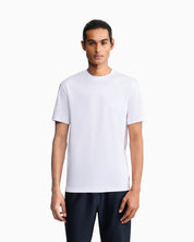 Short-sleeve cotton interlock T-shirt with logo