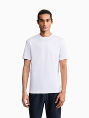 Short-sleeve cotton interlock T-shirt with logo