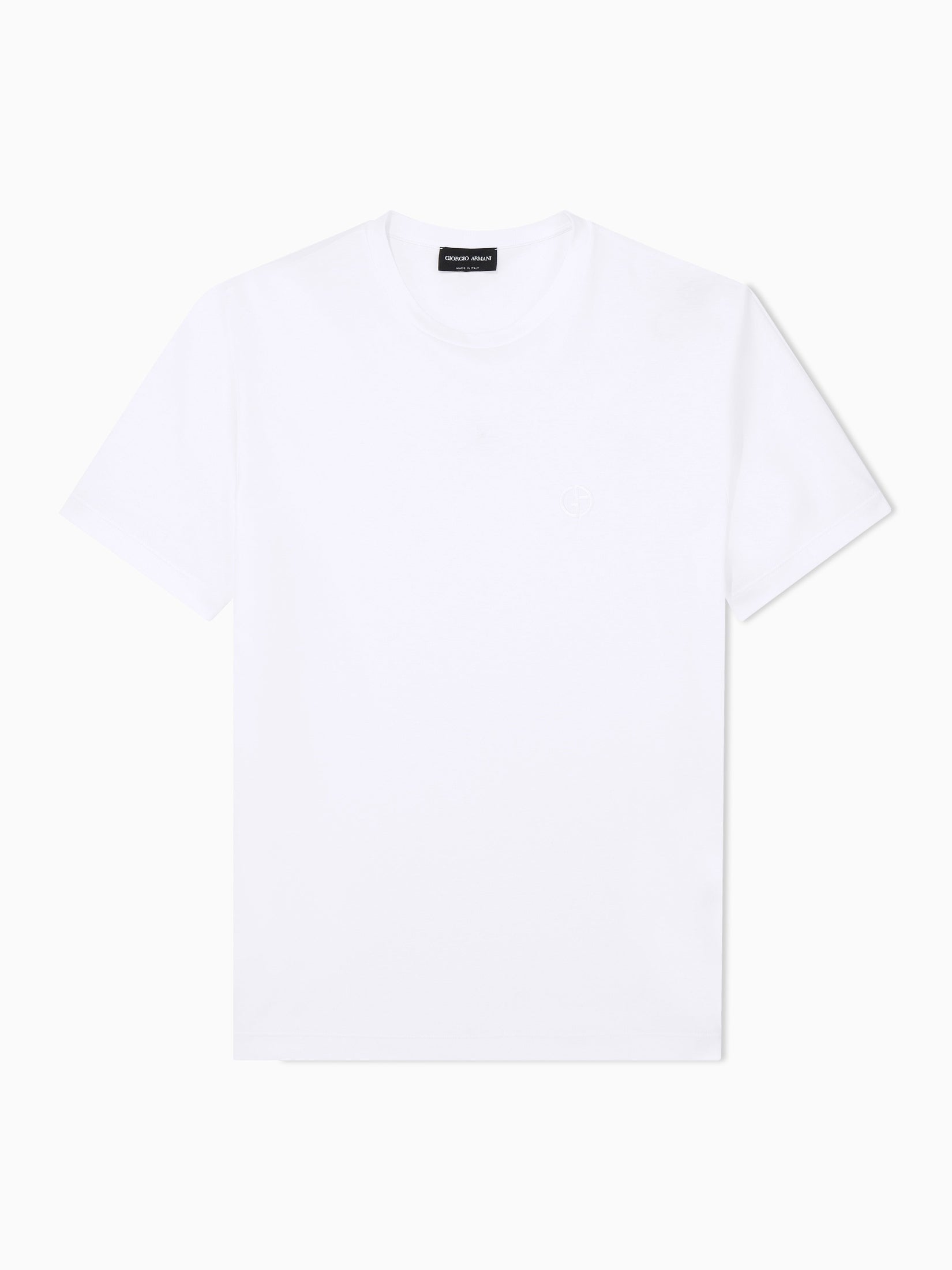 Short-sleeve cotton interlock T-shirt with logo