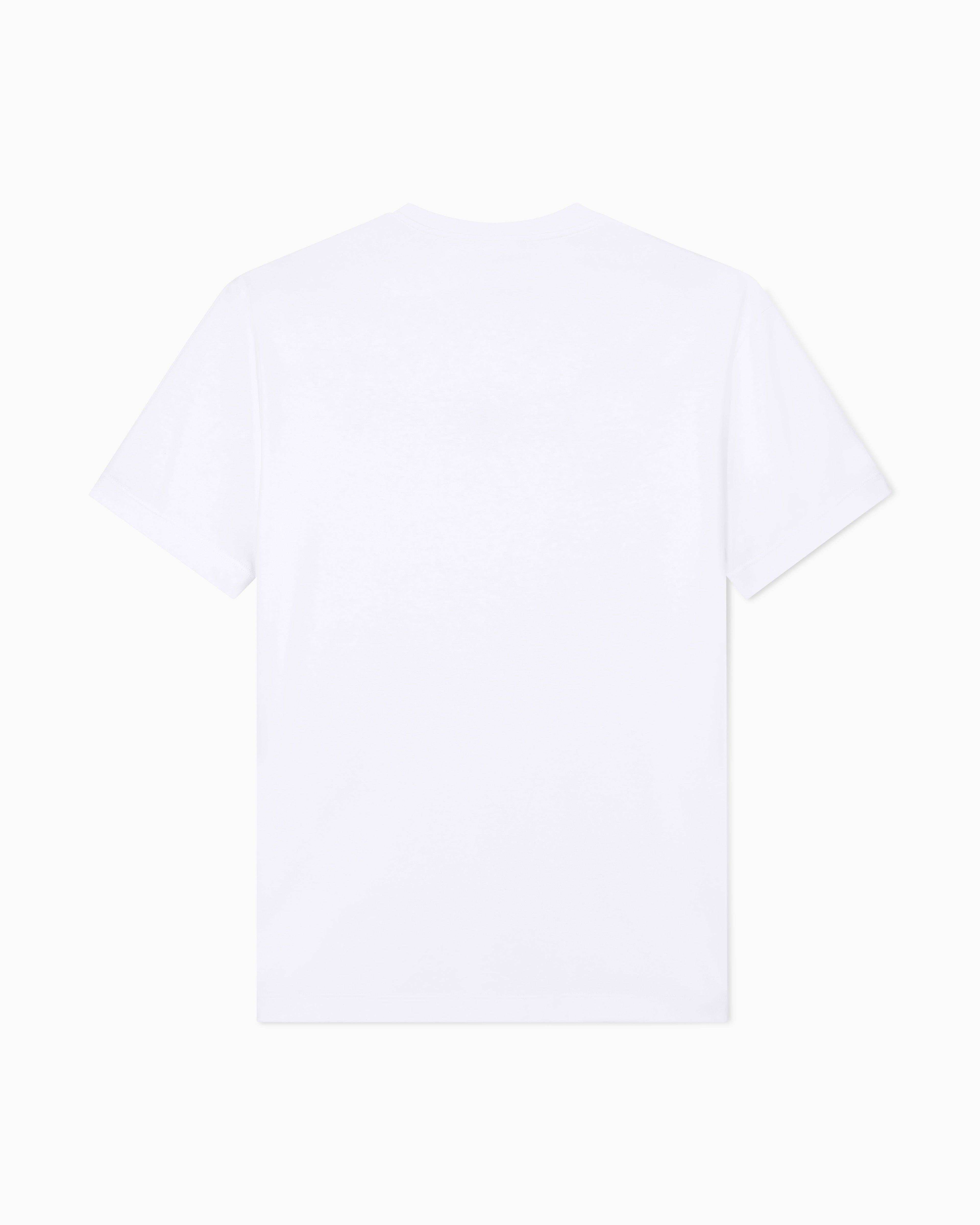 Short-sleeve cotton interlock T-shirt with logo