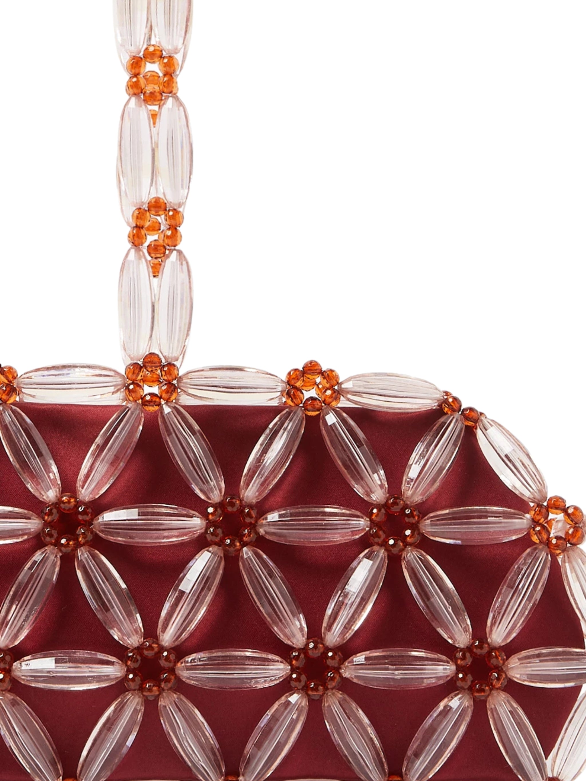 Dusty rose & amber tebea clutch
